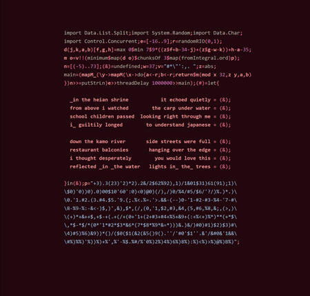 sum byootipol code poems